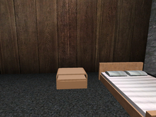 Modern Wooden Nightstand - Realistic Furniture for Bedroom Decor [1]