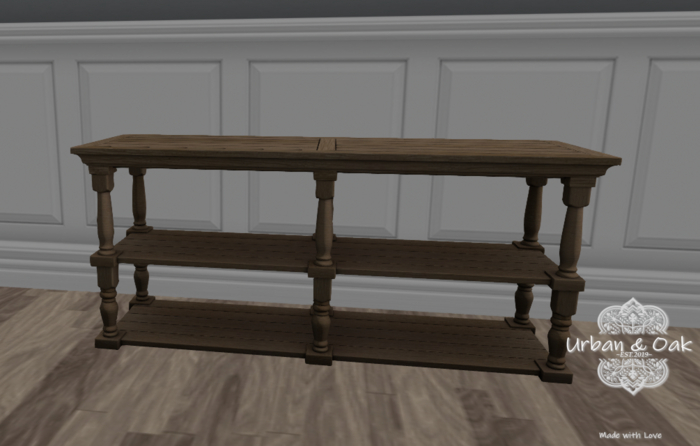 {U&O} Dark Wood Console Table