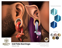 Beeuty - InkTide Earrings Swallow Gauged Ears PACK 06