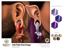 Beeuty - InkTide Earrings Swallow Gauged Ears PACK 04