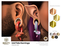 Beeuty - InkTide Earrings Swallow Gauged Ears PACK 02
