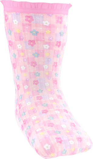 Goosie - Riley Socks - Pink Flower - Unpack