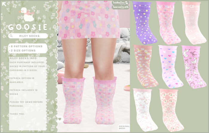 Goosie - Riley Socks - Fatpack - Unpack
