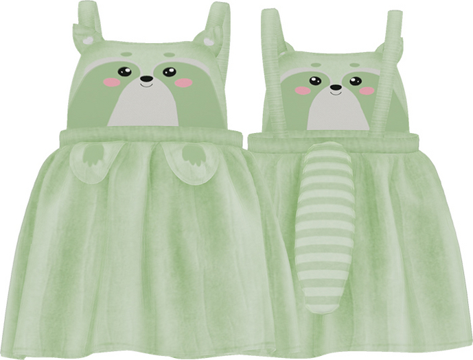 Goosie - Raccoon Dress - Green - Unpack
