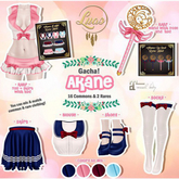 Luas Akane Socks Garnet