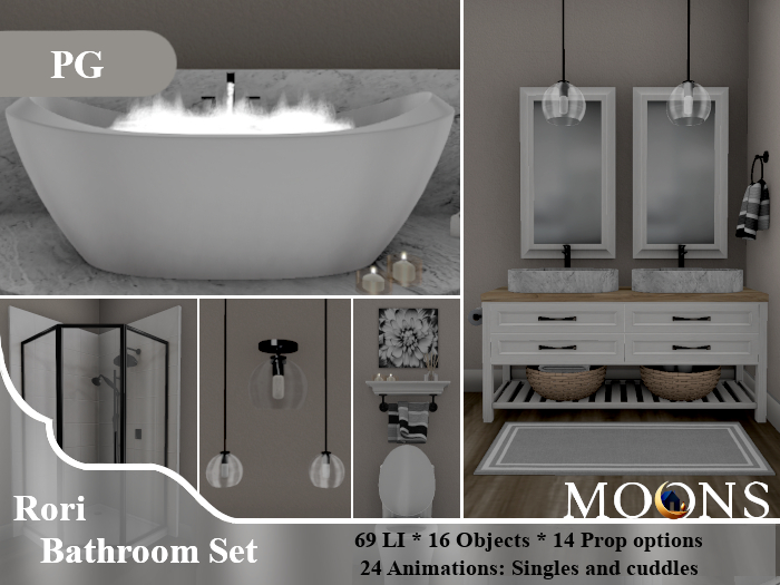 *MOONS* Rori bathroom set - PG