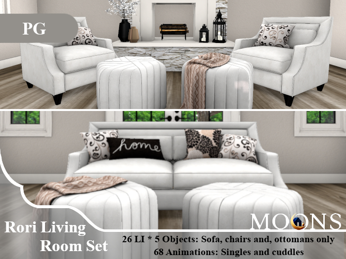 *MOONS* Rori living room set - PG