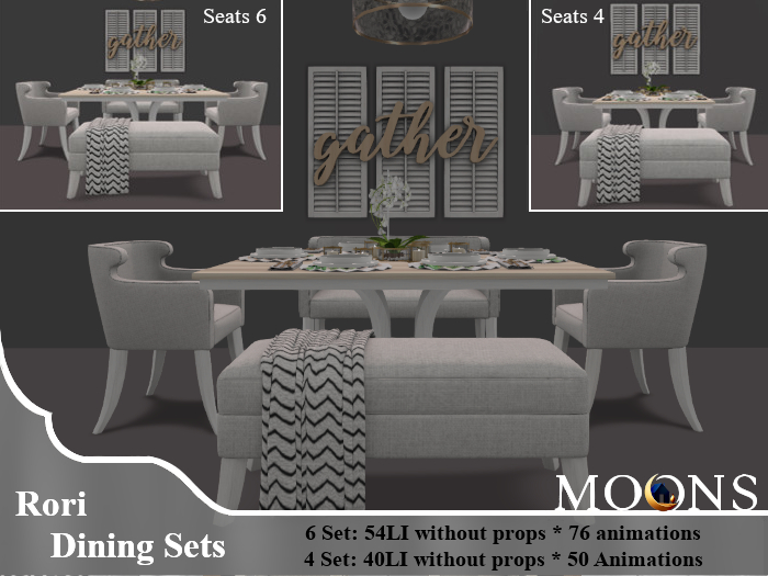 *MOONS* Rori dining sets