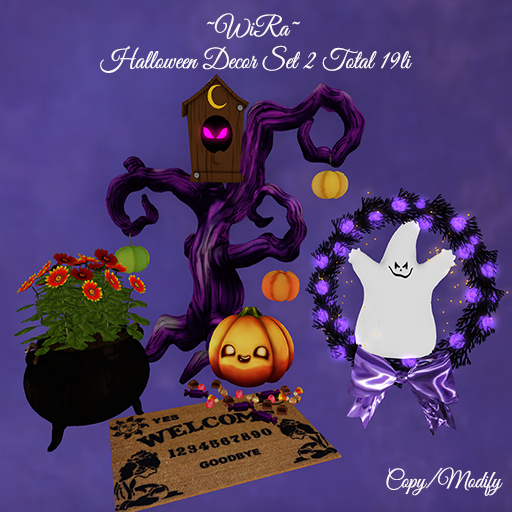 ~WiRa~ Halloween Decor Set 2 BOX