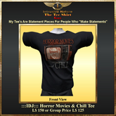 :::IDJ::: Horror Movies & Chill Tee