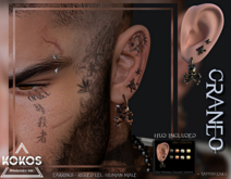 KOKOS- EARRING-CRANEO- LELUTKA