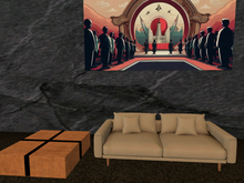 Modern Beige Sofa - Realistic Mesh Furniture for Living Room Decor [1]