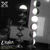 Midwest . Under . Floor Lamp . Silhouette and Bubbles . Fatpack