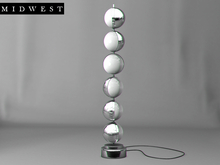 Midwest . Under . Floor Lamp . Bubbles . Chrome