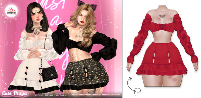 red skirt VAKI KVAKI - Cute Maya -