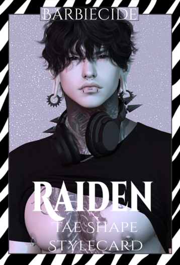 Barbiecide - Raiden Shape&Stylecard For Tae Head Lel