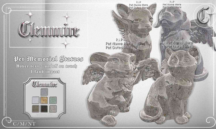 Clemmire - Pet Statues Fatpack