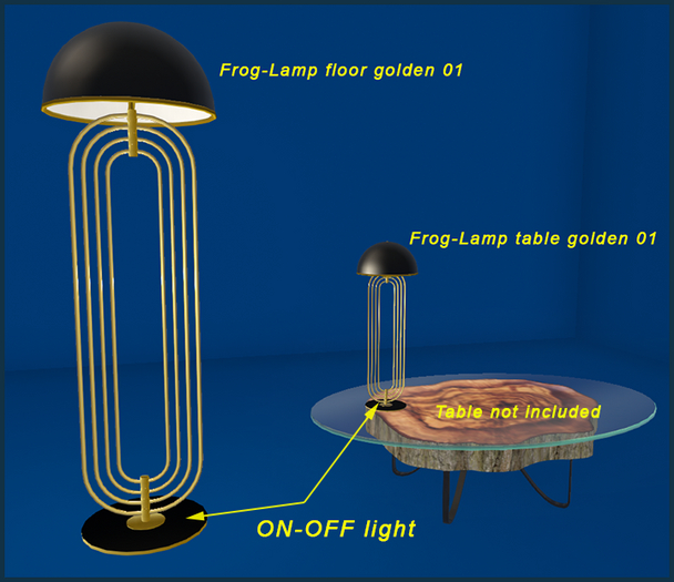 Frog-Lamp golden 01