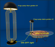 Frog-Lamp golden 01