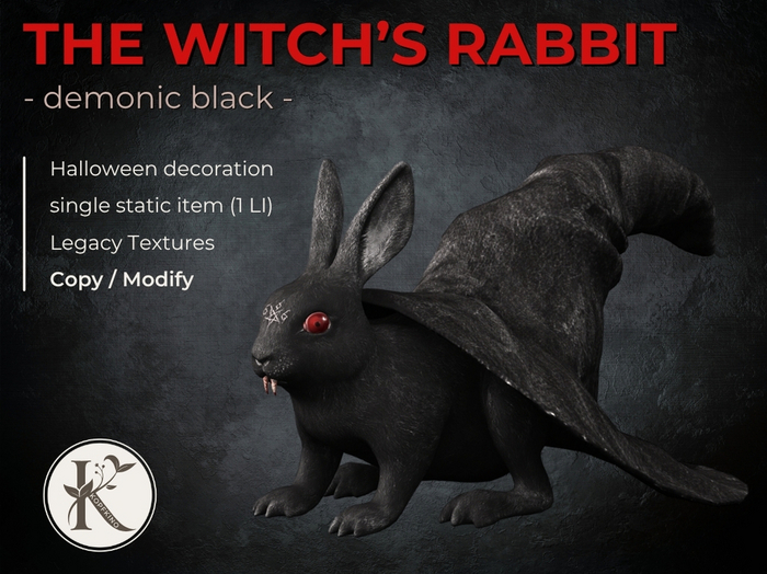 KOPFKINO - The Witch's Rabbit (Demonic Black)