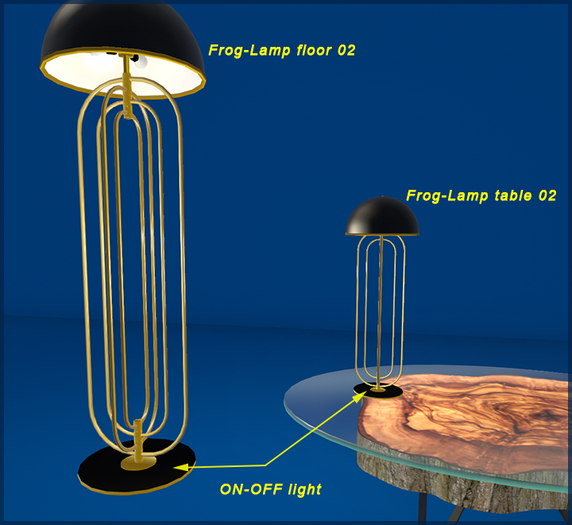 Frog-Lamp golden 02