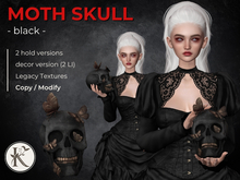KOPFKINO - Moth Skull Black