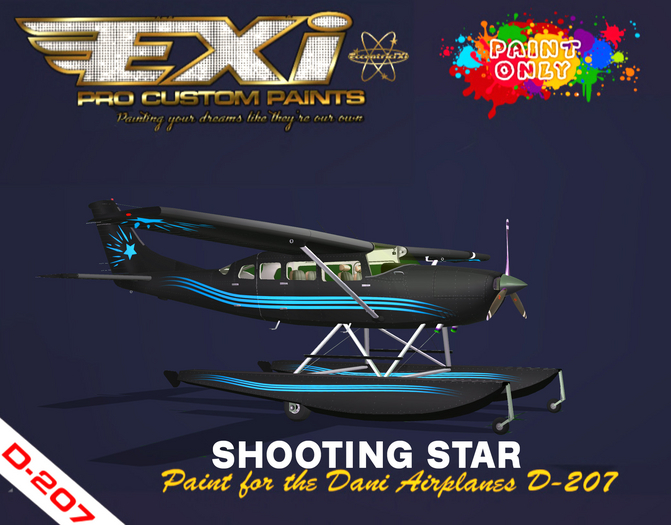 EXiPro Paint for D-207 - Shooting Star Turquoise Blue