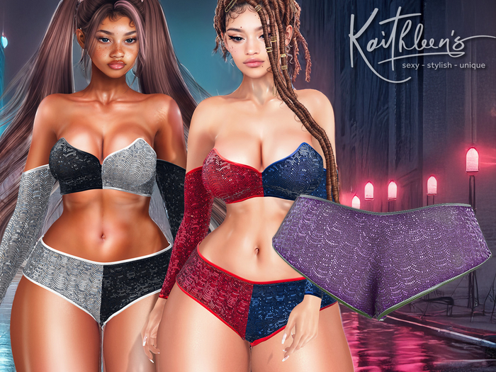Kaithleen's Sparkle Punk Shorts - Lavender