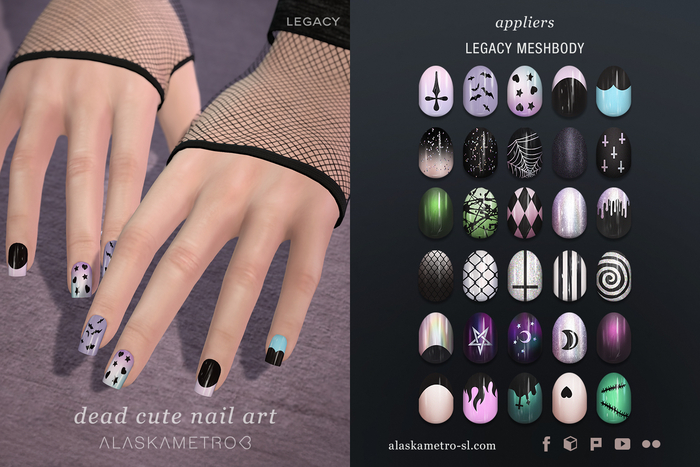 "Dead Cute" nail art appliers | LEGACY