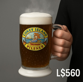 Coney Island Pilsner Beer Mug – Hand Hold & Drinking Animation, Smoke & Fog FX – Copy/Transfer