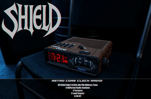 [SHIELD] RetroCore Radio (Black)