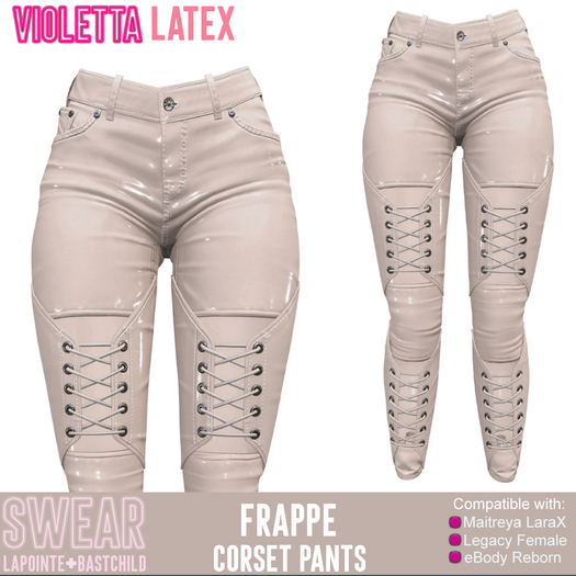 Latex Pants Violetta LATEX FRAPPE