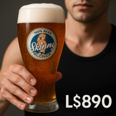 Skinny Lager – Animated Hand-Hold & Drinking Beer Mug (Unisex) | Realistic Bubbly Effect | Copy/Transfer | Jubaer