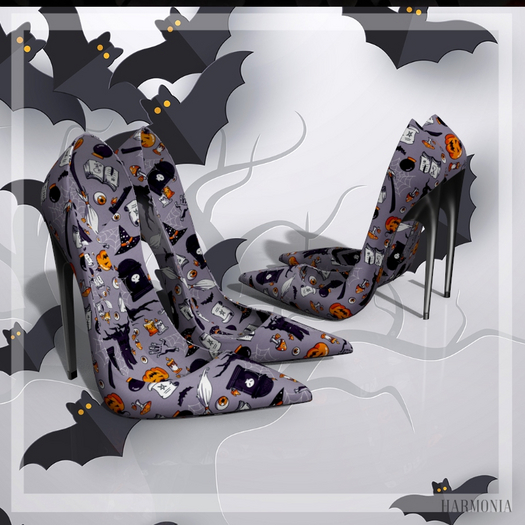Halloween Slate Pointed Pumps GenX