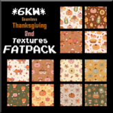 *6KW* FULL PERM Seamless Thanksgiving 2nd Textures FATPACK