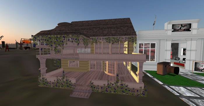 BOXED -WHIMSY'S MORNING GLORY COTTAGE house home prefab-COPY MOD-58 prims--16x16