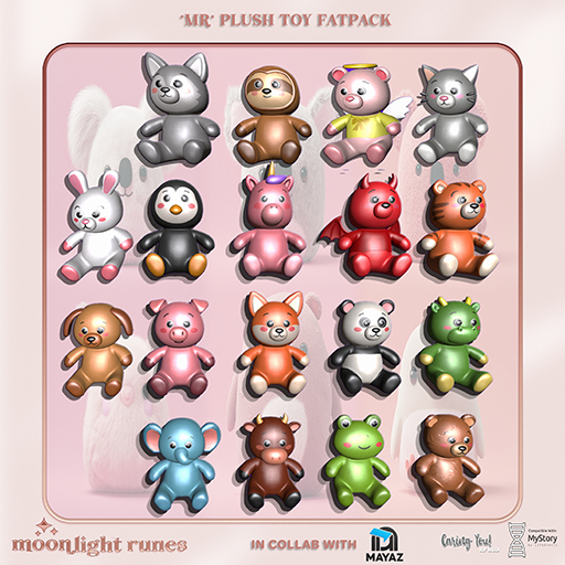 *MR* Cartoon Plush Toy Fatpack