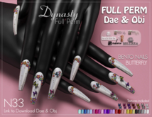 Dynasty - Nails BENTO Butterfly Dae & Obj N33