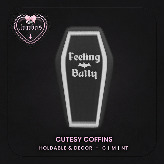 {.tenebris} Cutesy Coffin {Feeling Batty}
