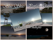 [EN] EEP PBR Blue Skies, Perfect Day, 10 Windlights + 1 Daycycle