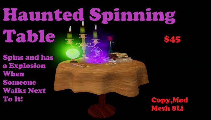 Haunted Spinning Table 