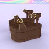 Brown Flat Sandals Maitreya