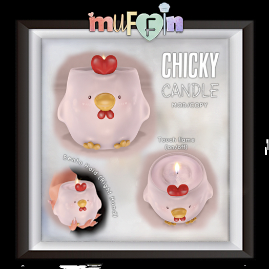 .muffin. - Chicky Candle (ADD)