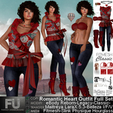 Romantic Heart Full Outfit Set Maitreya LaraX 5.3 Legacy eBody Reborn Slink Hourglass Physique Belleza Isis Freya Venus
