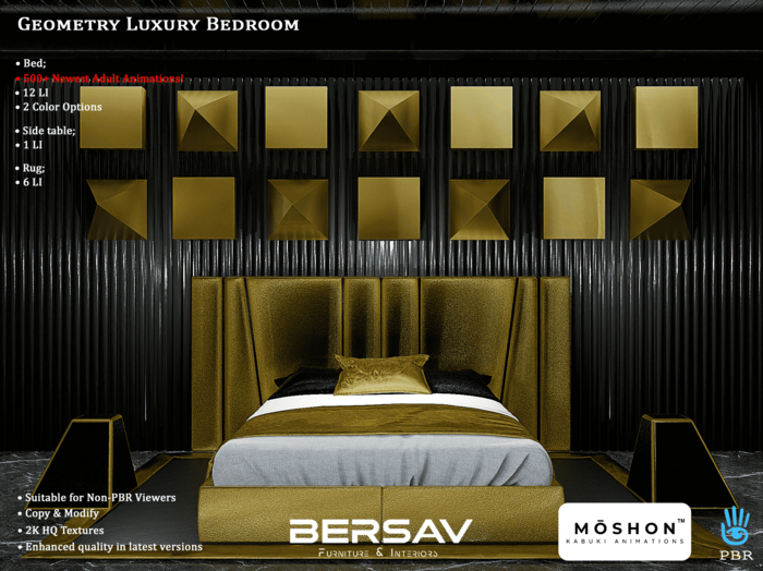 Bersav - Geometry Luxury Bedroom ADULT [Set] (Add)