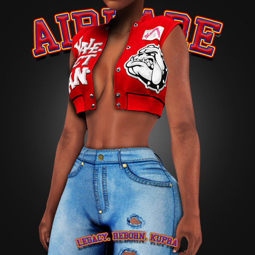 AxH - Marlenci Red Cropped Varsity