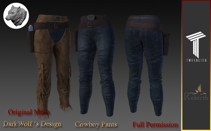 Cowboy Pants Tweenster Rebirth Full Perm