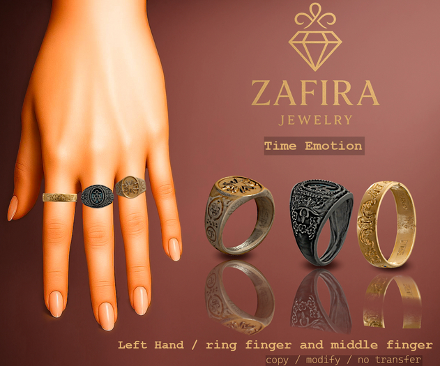 ZAFIRA - Ring Set - Time Emotion