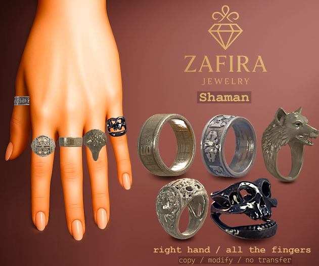 ZAFIRA - Ring Set - Shaman