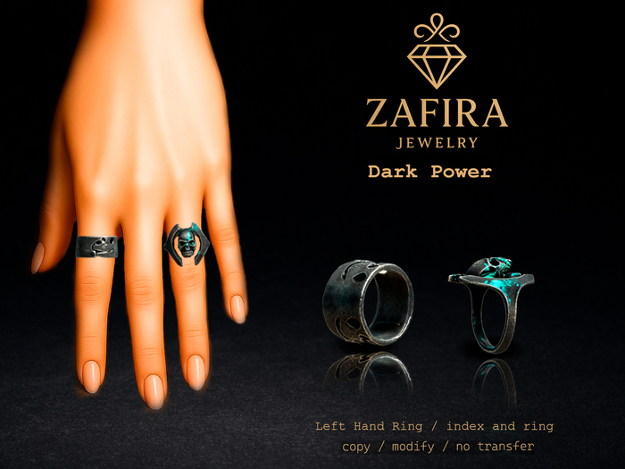 ZAFIRA - Ring Set - Dark Power